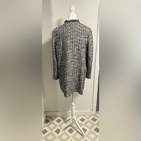 Mid length jacket with fringe. Multi colored. Smoke free home clean no damage - Picture 4 of 5